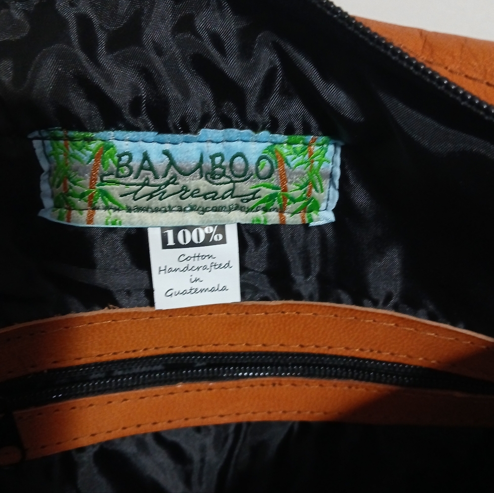 Bamboo Threads Colorful Patterned Shoulder Bag - Picture 2 of 4